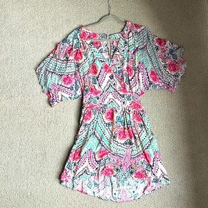 Patterned Anthropologie Maeve dress